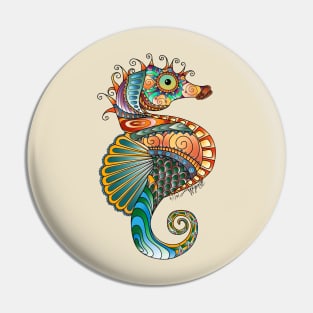 Colorful Seahorse Pin