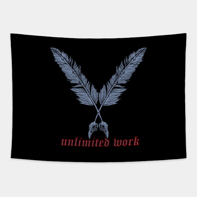 Unlimited Work Tapestry by polkamdesign