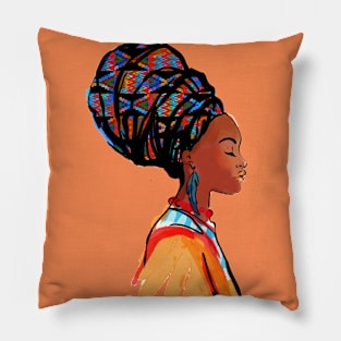 Black woman Pillow