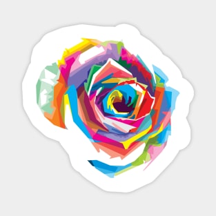 Colorful flower pop art Magnet