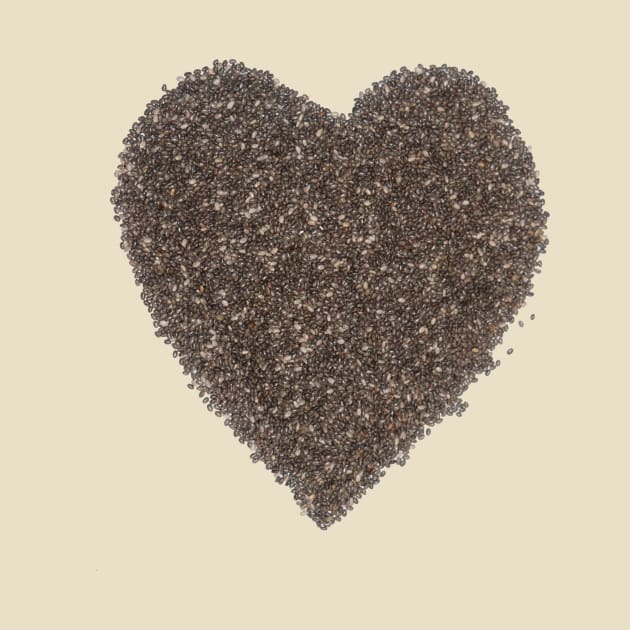 Chia Seeds Heart For Healthy Life by Korry