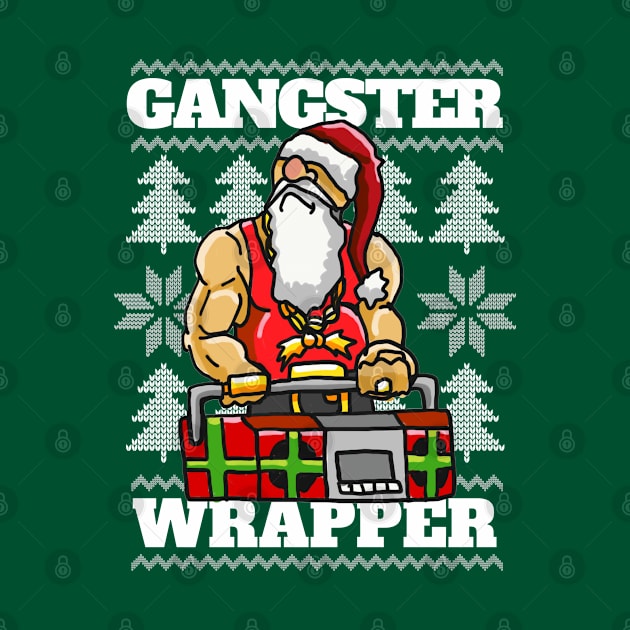 Gangsta Gangster Rap Christmas Theme - Ugly Christmas Hip Hop themed for the Holiday Season by sketchnkustom