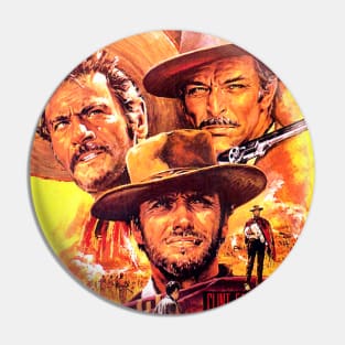 Classic Western Movie Poster - Good, Bad, Ugly Pin