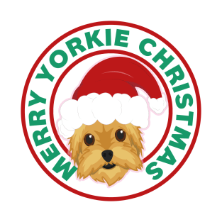 Merry Christmas Yorkshire Terrier T-Shirt