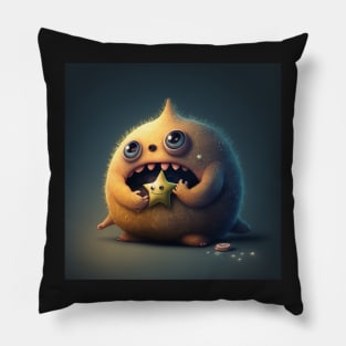 Space monster eating the stars Pillow