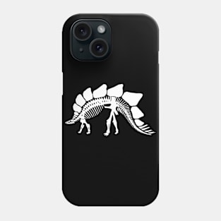 Terra Fossil Stegosaurus Dinosaur White Phone Case