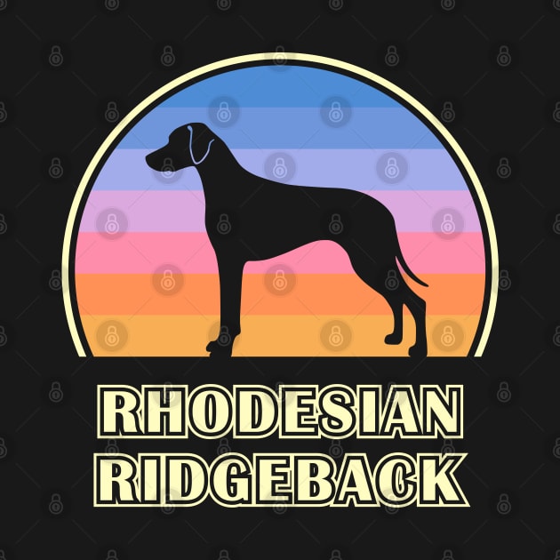 Rhodesian Ridgeback Vintage Sunset Dog by millersye