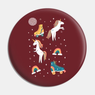 Unicorn Skate Party Pin