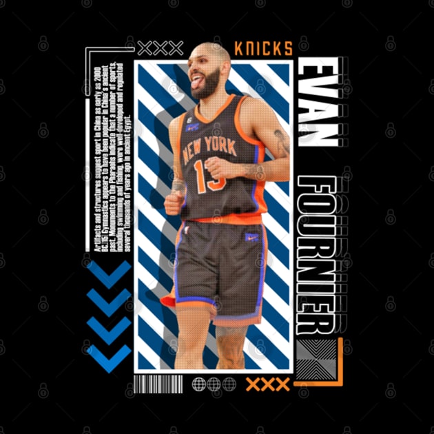 Evan Fournier Paper Poster Version 10 by art.Hamdan