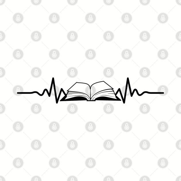 Literature student. Book lover Heartbeat Line by SerenityByAlex