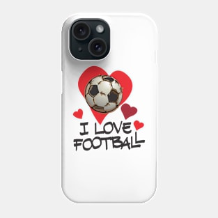I Love Football Phone Case