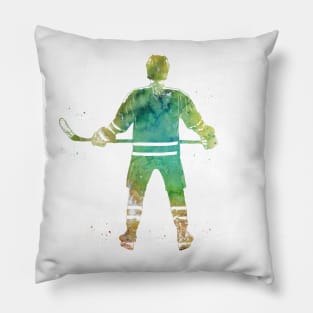 Hockey Player Girl Pillow