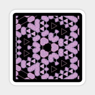 Kaleidoscope of Floating Purple Mandalas Magnet