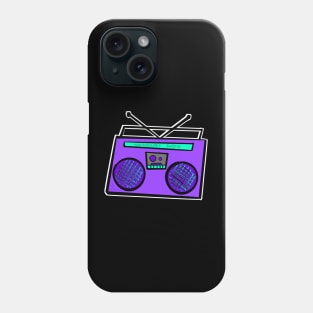 Purple Boombox Phone Case