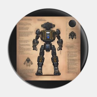 Mech Tech Series #1 - AI Generated Concept Character - Pin