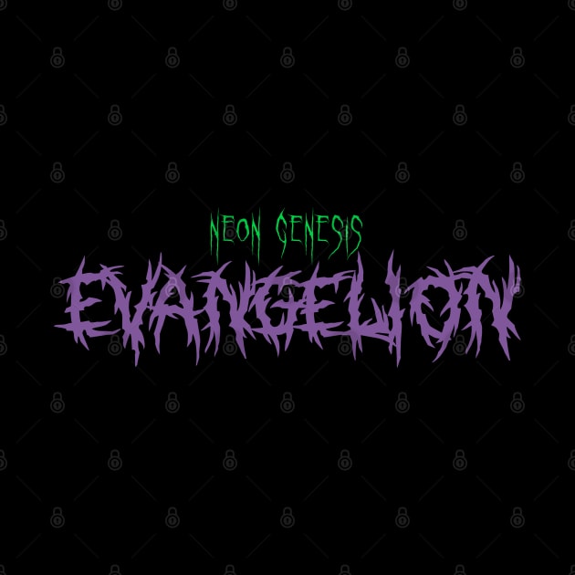 Evangelion metal band logo by Mrmera