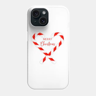 Crossed Candy Canes Phone Case