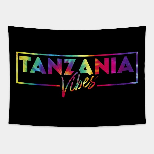 Tanzania vacay vibes tie dye art Tapestry by SerenityByAlex