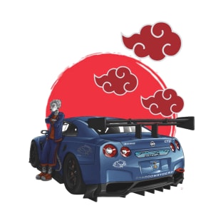 JDM Shaddowryderz Red Sun Skyline Fantom Blue Nissan Nismo GT-R R35 T-Shirt