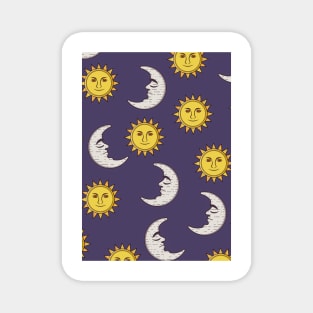 Moon and Sun pattern Magnet