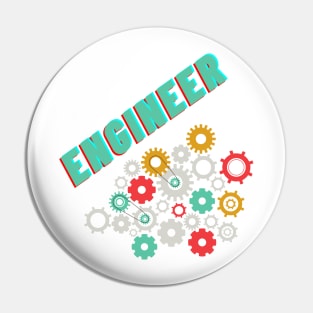 Engineer hhh Green, T-shirt Pin