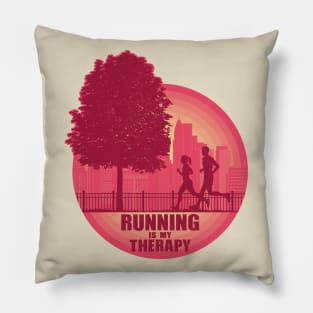 Running is my Therapy Pillow