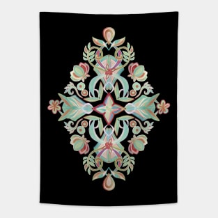 Soft Marsala and Sage Pattern Tapestry