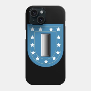 POCKET - Army - 1st Lieutenant Flash w Rank - 1LT wo Txt Phone Case