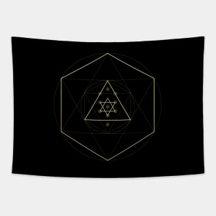 Metatron's Cube Tapestry