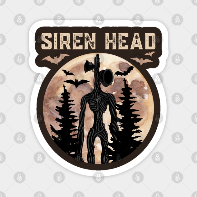 Creepy Siren Head Creature Magnet by Souls.Print