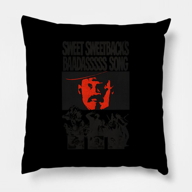 Sweet Sweetbacks Baadasssss Song Pillow by linenativ
