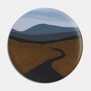 Long Road Through Mountains Pin