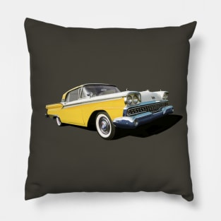 1959 Ford Galaxie in yellow Pillow