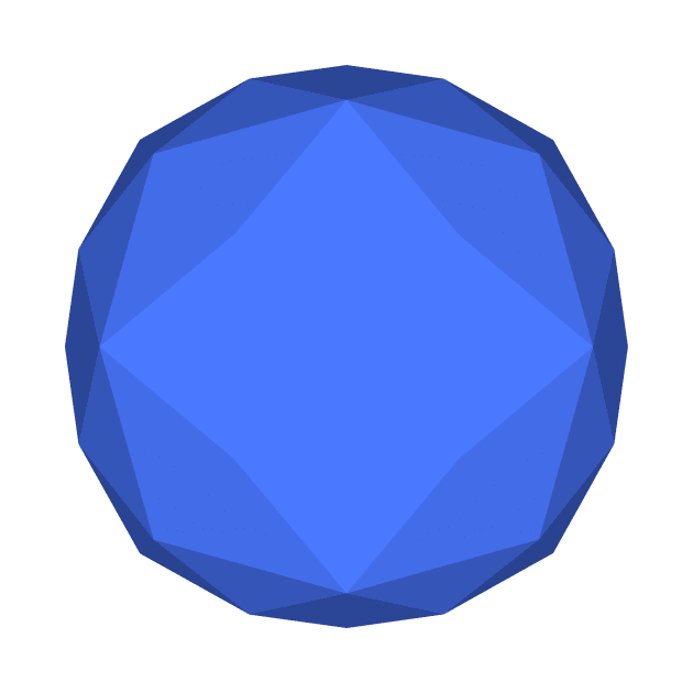 gmtrx royal blue f72 polyhedron by Seni Lawal