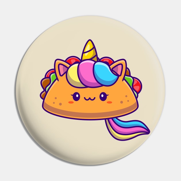 Cute Unicorn Taco Pin by Catalyst Labs