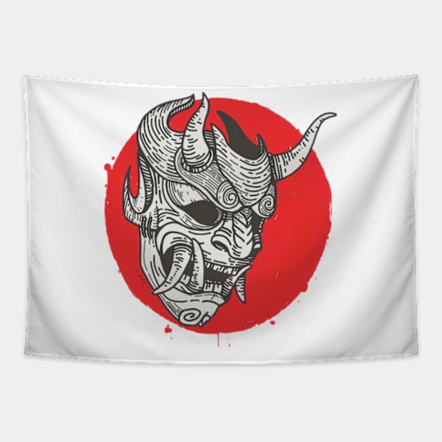 oni art Tapestry by yudix art