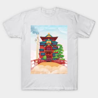 Spirited Away - Sen and Friends by the Bathhouse T Shirt