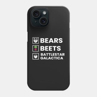 Bears - Beets - Battlestar Galactica - Adult Phone Case