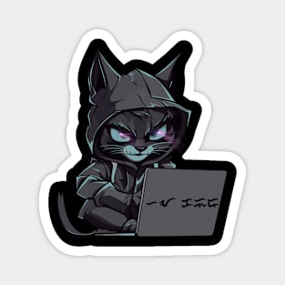 hacker cat Magnet