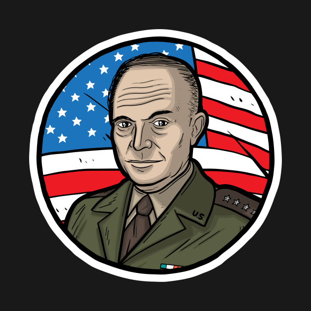 Dwight D. Eisenhower by Baddest Shirt Co.