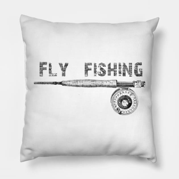 Fly fishing Pillow by sibosssr