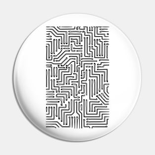 Black and White Circuit Board 1 Pin