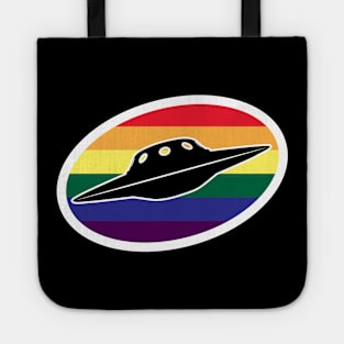 Rainbow UFO Cryptid Pride Tote