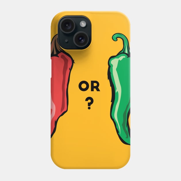 Red or Green? Phone Case by ronKEYo Designs