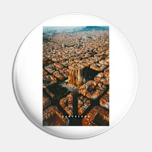 Barcelona | Retro Cityscapes Pin