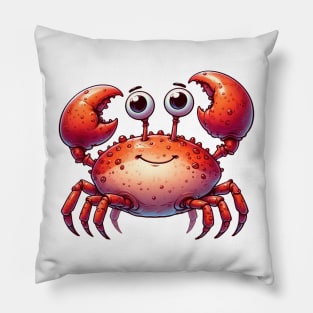 Funny crab illustration Pillow