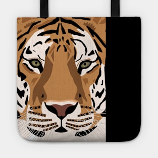 Close Up Tiger Face Tote