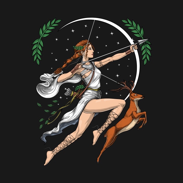 Greek Goddess Artemis by underheaven