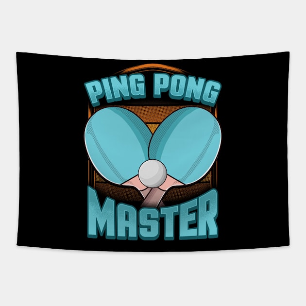 Ping Pong Master Table Tennis Pingpong Tapestry by theperfectpresents