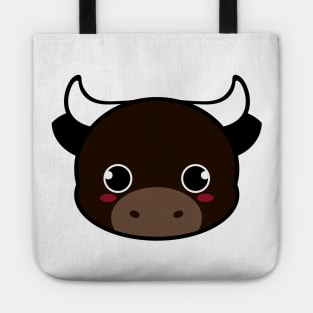 Cute Black Bull Tote